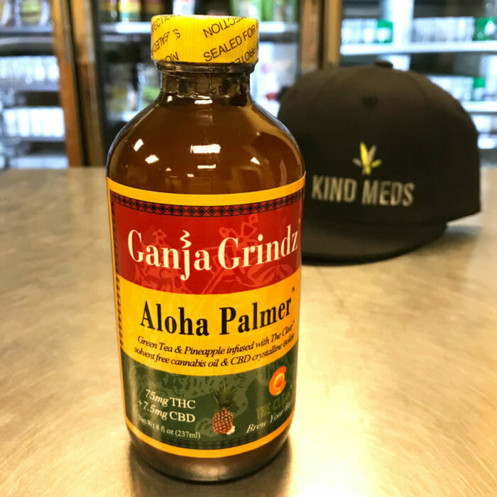 Cannabis Oil CBD Crystalline Isolate Infused Tea Ganja Grindz Aloha Palmer - Kind Meds