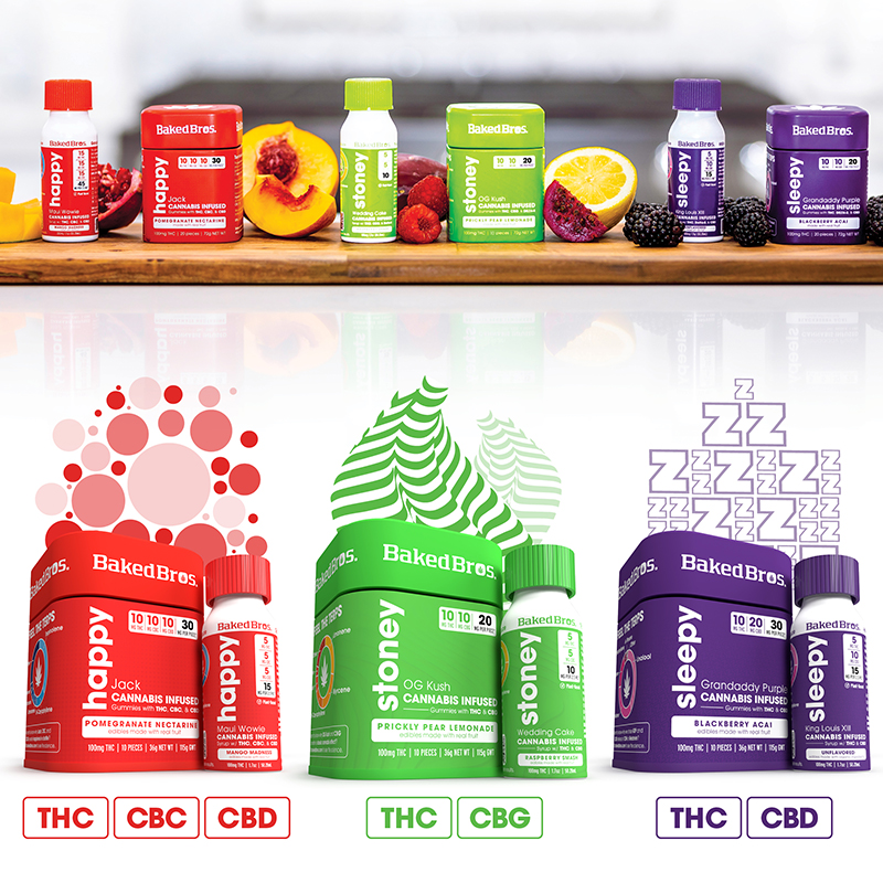 Baked Bros Syrups and Gummies