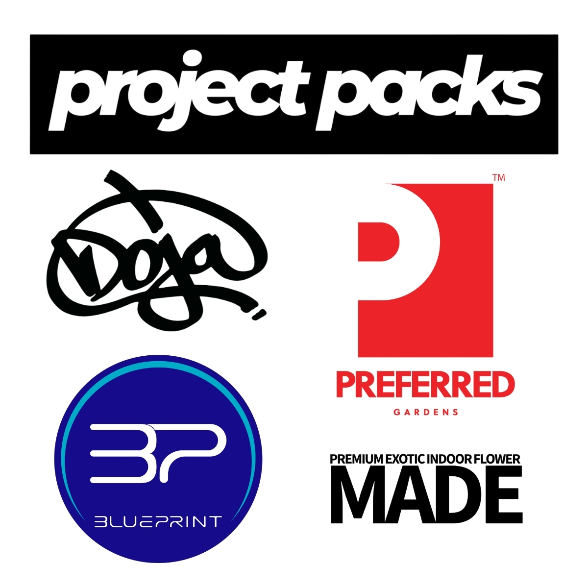 Project Packs (all brands: Made, Project Packs, Dojo, Preferred, Dojo & Blue Print)