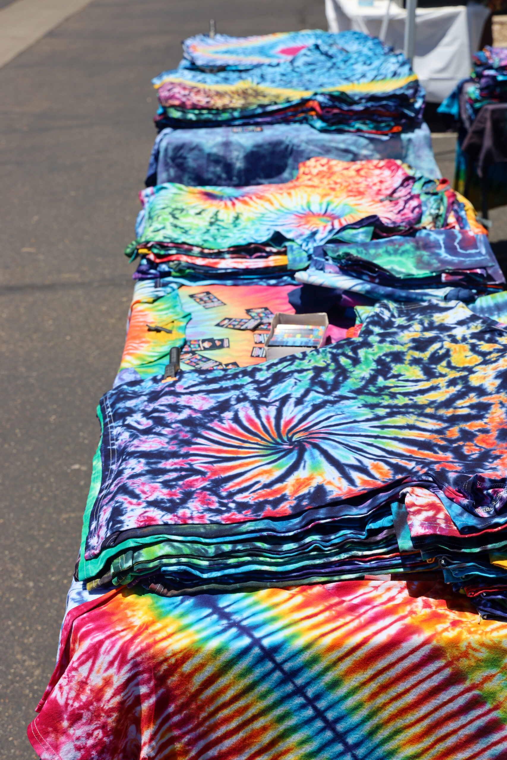 Tie-dye vendor booth