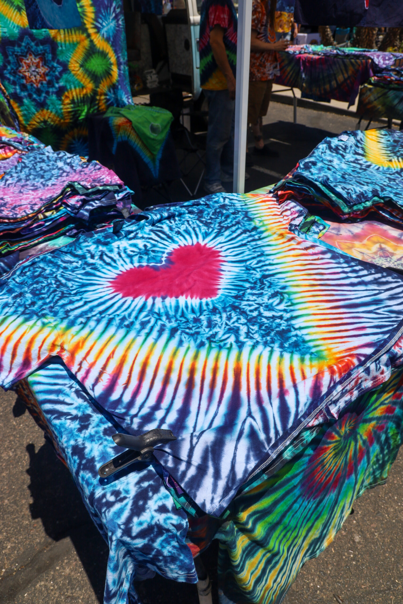 Tie-dye vendor booth