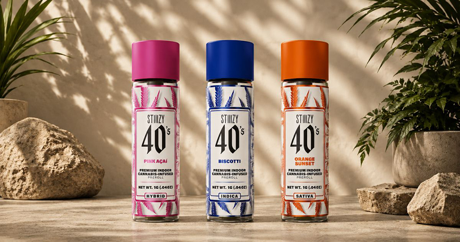 STIIIZY 40s | infused pre-rolls made with cannabis flower and concentrate