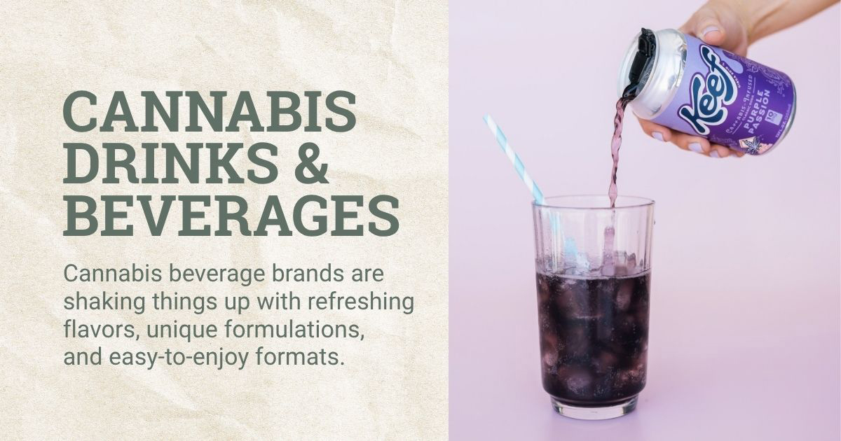 Cannabis drink and beverage brands at Kind Meds